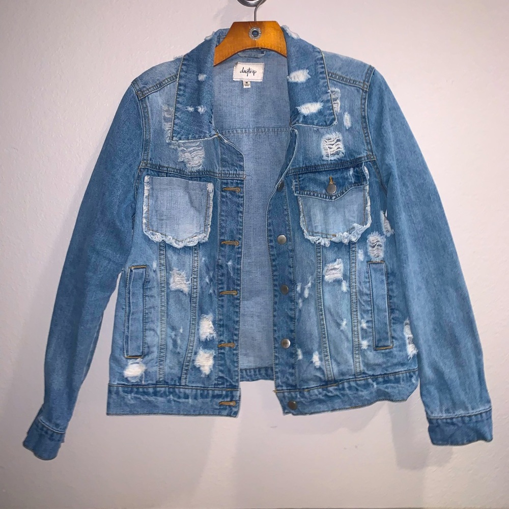 Buckle brand Daytrip Distressed Jean Jacket